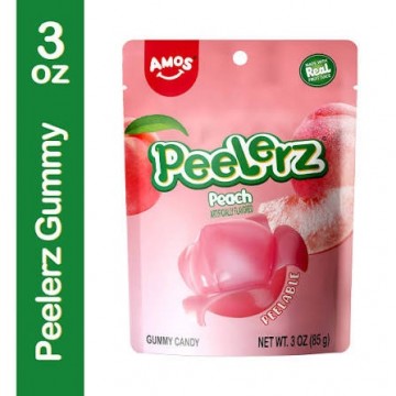 AMOS PEELERZ PEACH persikų skonio guminukai 65 g